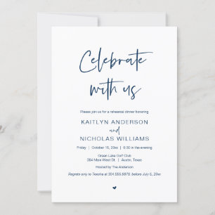 Wedding Rehearsal Dinner, vieren met ons Invita Kaart