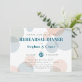 Wedding Rehearsal | Vet Stip van witte Confetti Kaart (Staand voorkant)