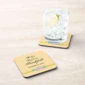 Wedding Remembrance Floral - Personalize Bier Onderzetter (Rechterzijde)