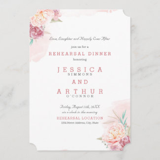 Wedding repetitie diner | Blush en bloei Kaart