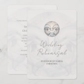 Wedding Repetitie Diner Uitnodiging Dolfijn Thema (Voorkant / Achterkant)