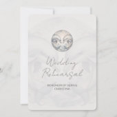 Wedding Repetitie Diner Uitnodiging Dolfijn Thema (Voorkant)