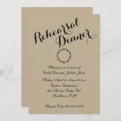 Wedding repetitie diner uitnodiging Sjabloon (Voorkant / Achterkant)