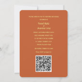 Wedding repetitie en diner uitnodiging QR-code (Achterkant)