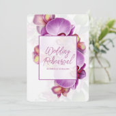 Wedding repetitie en diner uitnodiging QR-code (Staand voorkant)