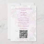 Wedding repetitie en diner uitnodiging QR-code (Achterkant)