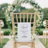 Wedding Reserved Memorial Zitbord Poster