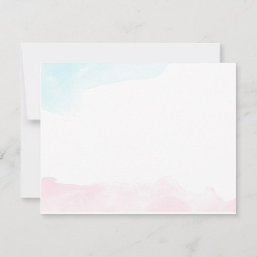 Wedding Response Kaart | Waterverf kersenbloesems (Achterkant)