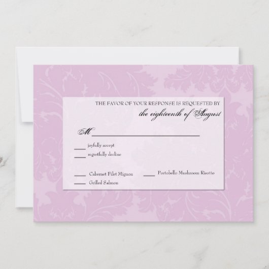 Wedding Response RSVP-kaart Kaart (Voorkant)