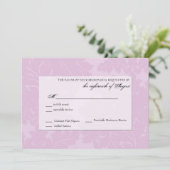 Wedding Response RSVP-kaart Kaart (Staand voorkant)