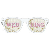 WEDDING retro Shades / Fun Party Sunbribril Retro Zonnebril (Voorkant)
