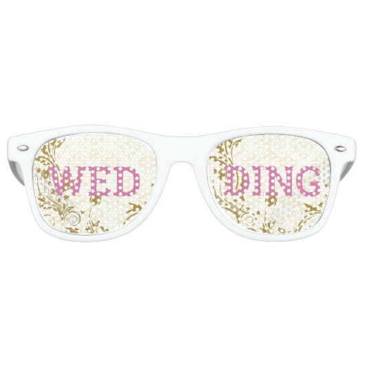 WEDDING retro Shades / Fun Party Sunbribril Retro Zonnebril (Voorkant)