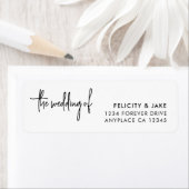 Wedding Return Address Label | Modern Minimalist (Insitu)