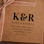 Wedding Return Address Stamp | Mr & Mrs Mailing Rubberstempel