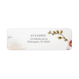 Wedding Return-adreslabels Etiket