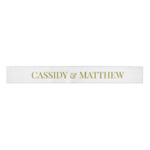 Wedding Ribbon with custom bride and groom names