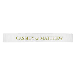 Wedding Ribbon with custom bride and groom names Grosgrain Lint