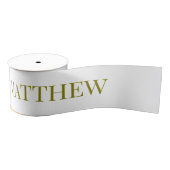 Wedding Ribbon with custom bride and groom names Grosgrain Lint (Spoel)