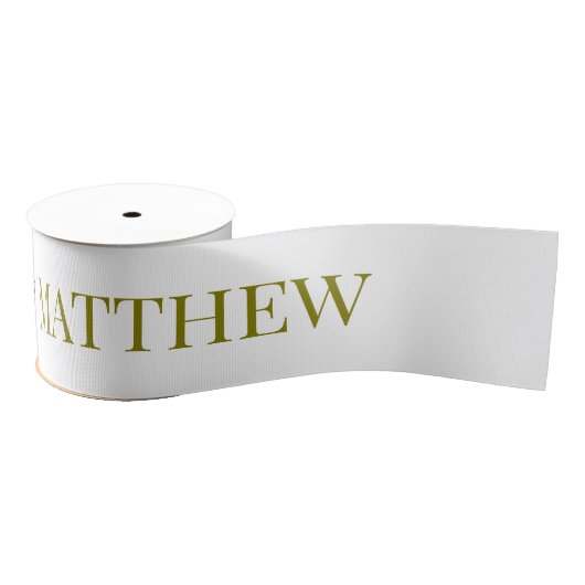 Wedding Ribbon with custom bride and groom names Grosgrain Lint (Spoel)