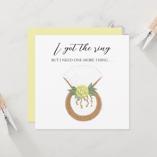 Wedding Ring Kaart (Voorkant / Achterkant in situ)