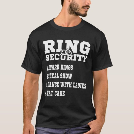 Wedding Ring Security Ring Bearer T-shirt (Voorkant)