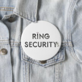 Wedding "RING SECURITY" Ronde Button 4,0 Cm (In situ)