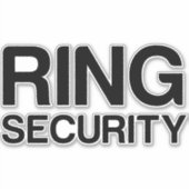 WEDDING RING SECURITY STICKER (Voorkant)