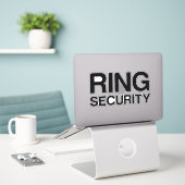 WEDDING RING SECURITY STICKER (Laptop op bureau)