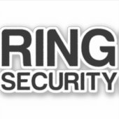 WEDDING RING SECURITY STICKER (Voorkant)