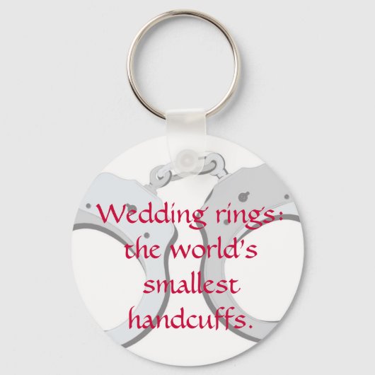 Wedding ringen: 's werelds kleinste handboeien sleutelhanger (Voorkant)