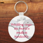 Wedding ringen: 's werelds kleinste handboeien sleutelhanger (Voorkant)