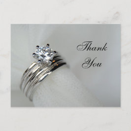 Wedding Rings Dank je Briefkaart