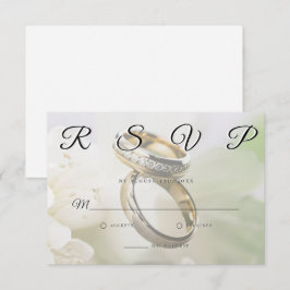 Wedding Rings Elegant Minimalist RSVP Card