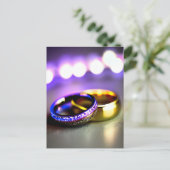 Wedding Rings Engagement Romance and Love AI Briefkaart (Staand voorkant)