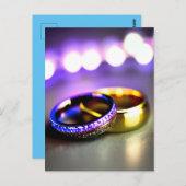 Wedding Rings Engagement Romance and Love AI Briefkaart (Voorkant / Achterkant)