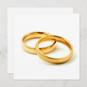 Wedding rings feestdagenkaart (Voorkant / Achterkant)