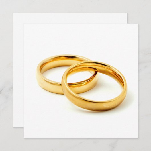 Wedding rings feestdagenkaart (Voorkant / Achterkant)