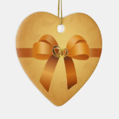 Wedding Rings Heart Ornament (Rechts)
