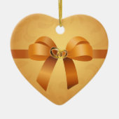 Wedding Rings Heart Ornament (Voorkant)