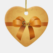Wedding Rings Heart Ornament (Achterkant)