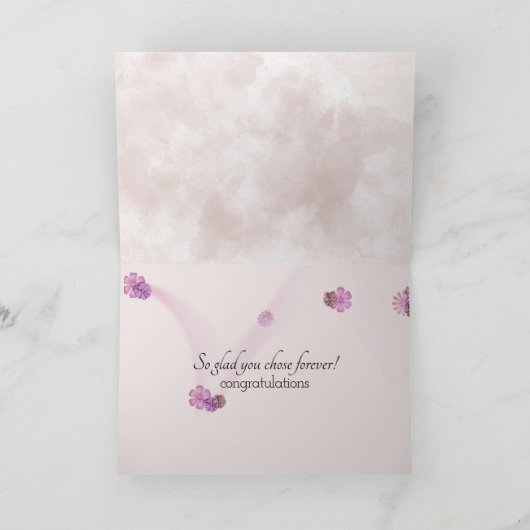 Wedding Rings in Seashell 20ste Jubileum Kaart (Binnen)