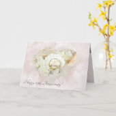 Wedding Rings in Seashell 20ste Jubileum Kaart (Gele Bloem)