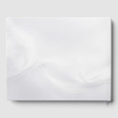 Wedding Rings in Seashell On White Satin Gastenboek (Achterkant)