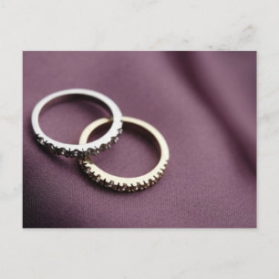 Wedding Rings Silver Briefkaart