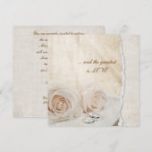 Wedding Rings Vow Renewal Kaart (Voorkant / Achterkant)