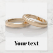 Wedding Rings Wijn Etiket (Enkel label)