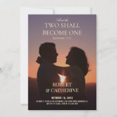 Wedding romantic photo  kaart (Voorkant)