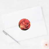 WEDDING ROOS ENVELOPE SEAL STICKER SJABLOON (Envelop)