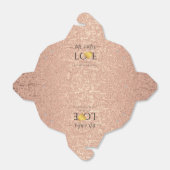 Wedding Roos Gold Heart Script Name Mr en Mrs T Bedankdoosjes (Uitgevouwen)