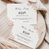 Wedding Roos RSVP Card Sjabloon